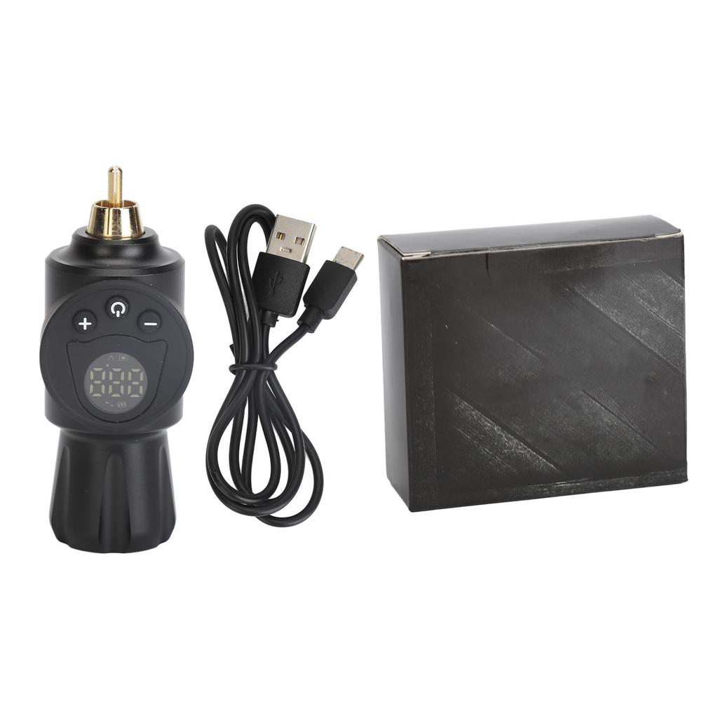 Mini RCA Tattoo Power Bank Supply Portable Swallow Tailed LCD Display Cordless Tattoo Battery