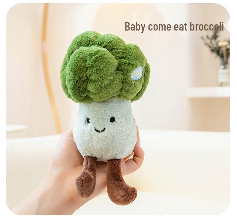 Eco-friendly Vegetable Plush Toy: Red Umbrella Mushroom & Eggplant Doll for Restaurant Decoration