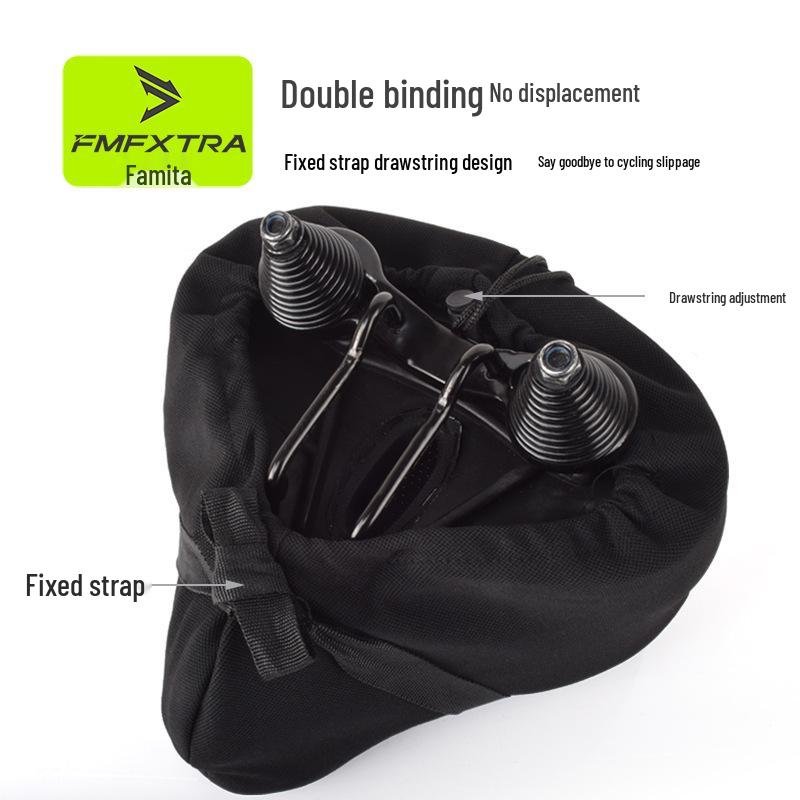 Almofada de Assento para Bicicleta de Montanha Elétrica: Capa de Silicone 3D Macia, Confortável e Espessa para Bicicletas e Patinetes.