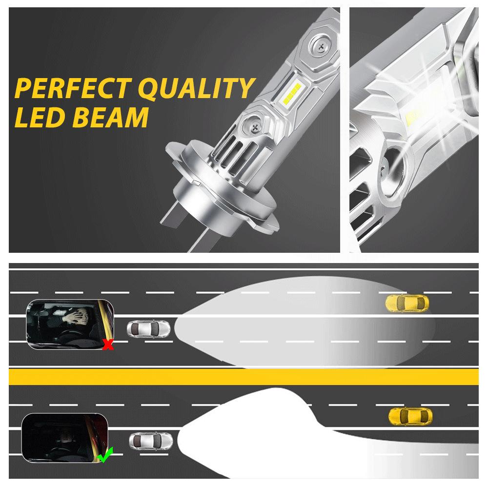 2PCS H7 Original Auto Led High Power Scheinwerfer K35 Spot Birne Canbus Nebel Licht 10000LM 50W Auto Licht auto Teile