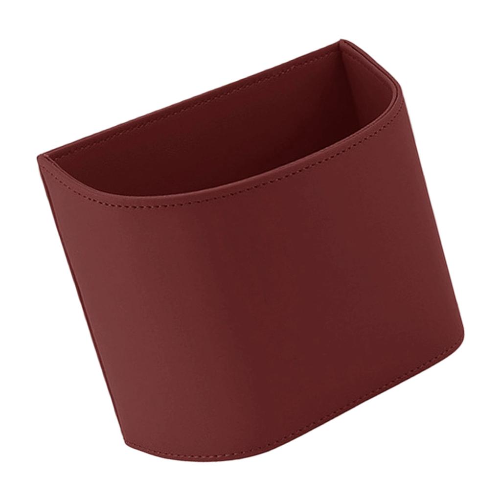 Multipurpose Vehicle Trash Can For Door Seat Leather Construction Spill Resistant Design Bin Easy Wipe Clean Surfaces