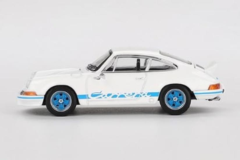 MINI GT Scale Porsche 911 Carrera RS Grand Prix Livery Finished Product 1/64 2.7 White/Blue (Right-Hand Drive)