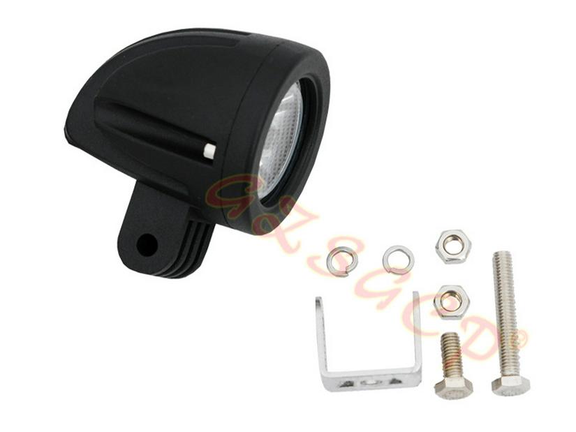 2-Inch 10W Round LED Spotlight: 12V Headlight, Roof Light, DRL, Reversing, and Fog Light for Cars and Trucks
