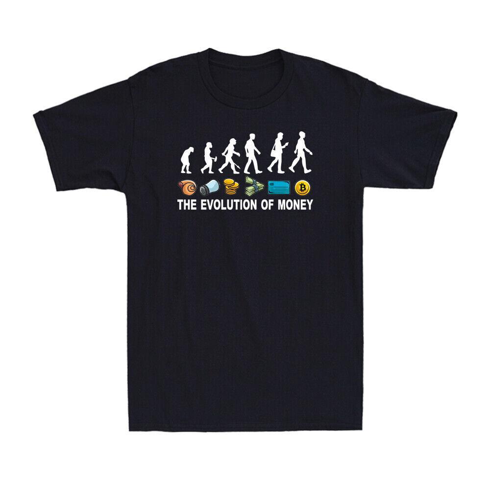 The Evolution Of Money Shirt Funny Coin Currency Meme Unisexs TShirt S