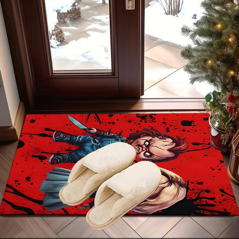 Chucky's Halloween Horror Carpet, Chair Rug,Rug for Office Bedroom living rooms, Doormat decor Fan Gift Christmas Gift