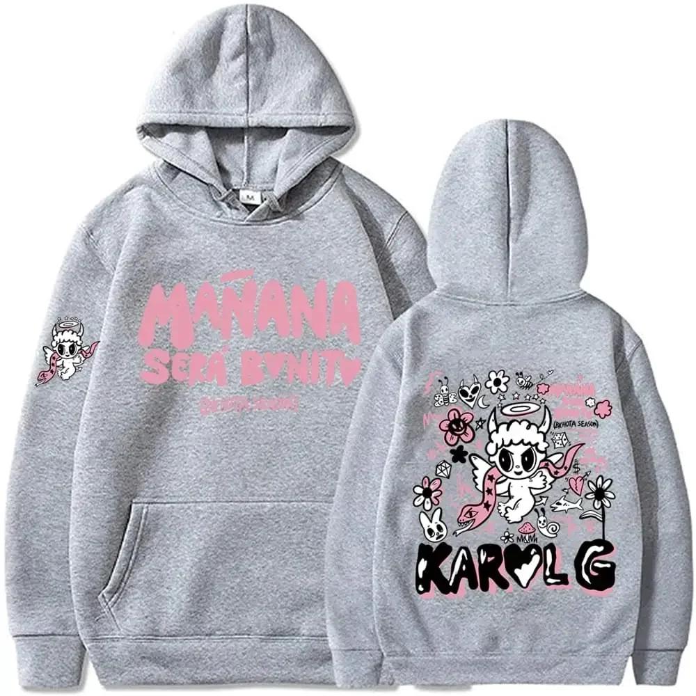 2024 Men's and Women's Hooded Sweatshirt Hip Hop Street Clothing Manana Sera Bonita Sweater Long sleeved Sweatshirt Clothing Top