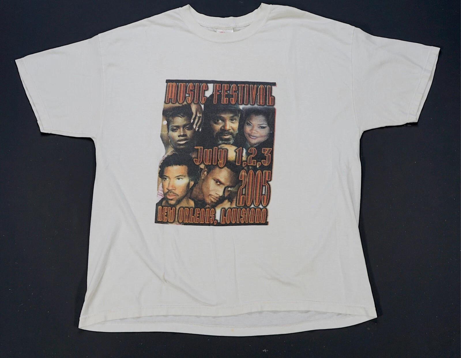 Rare Vintage Music Festival New Orleans Louisiana 2005 Fantasia T Shirt 2000s XL S