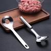 Stainless Steel Anti Stick Meatball Scoop Fall Resistant Portable Hollow Smooth Maker Spoon