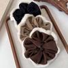 Autumn Winter Retro Corduroy Hairy Large Hair Scrunchies Headbands Women Girl Temperament Hair Rope Rubber Band Hair Accessories