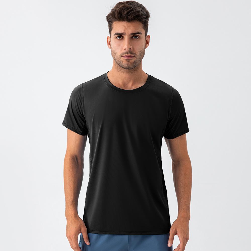 New Men'S Polo Shirt Made Of Pure Cotton With Dropped Shoulders High-Quality Loose Fit For Fitness Versatile For Daily Exercise Short Sleeved Casual