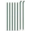 VidaXL Wire Mesh Fence with Flange, Decorative Fence Panel with Support Post, Garden Barrier 154176