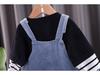 Fashionable Toddler Overalls 2-Piece Outfit for 1-Year-Old Boys, Perfect for Autumn and Spring