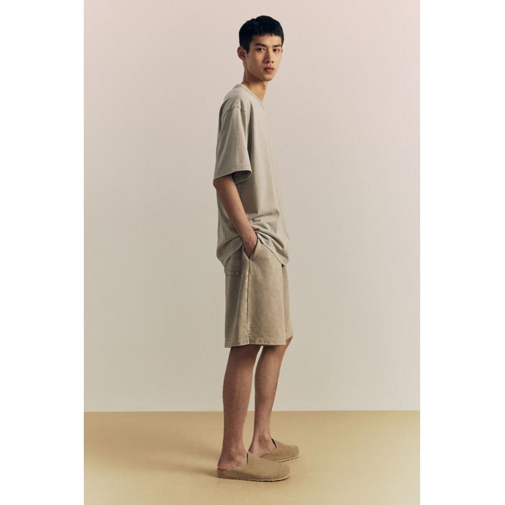 H M Loose Fit Sweat sHorts ligHt Sage Green