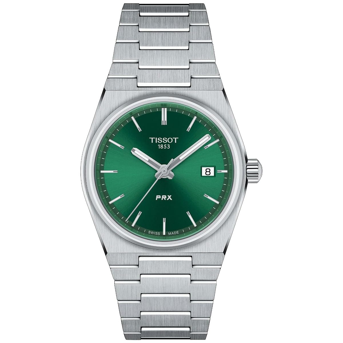 

Tissot PRX Men s Watch, Green Dial, Bracelet, T1372101108100 [Official Import]