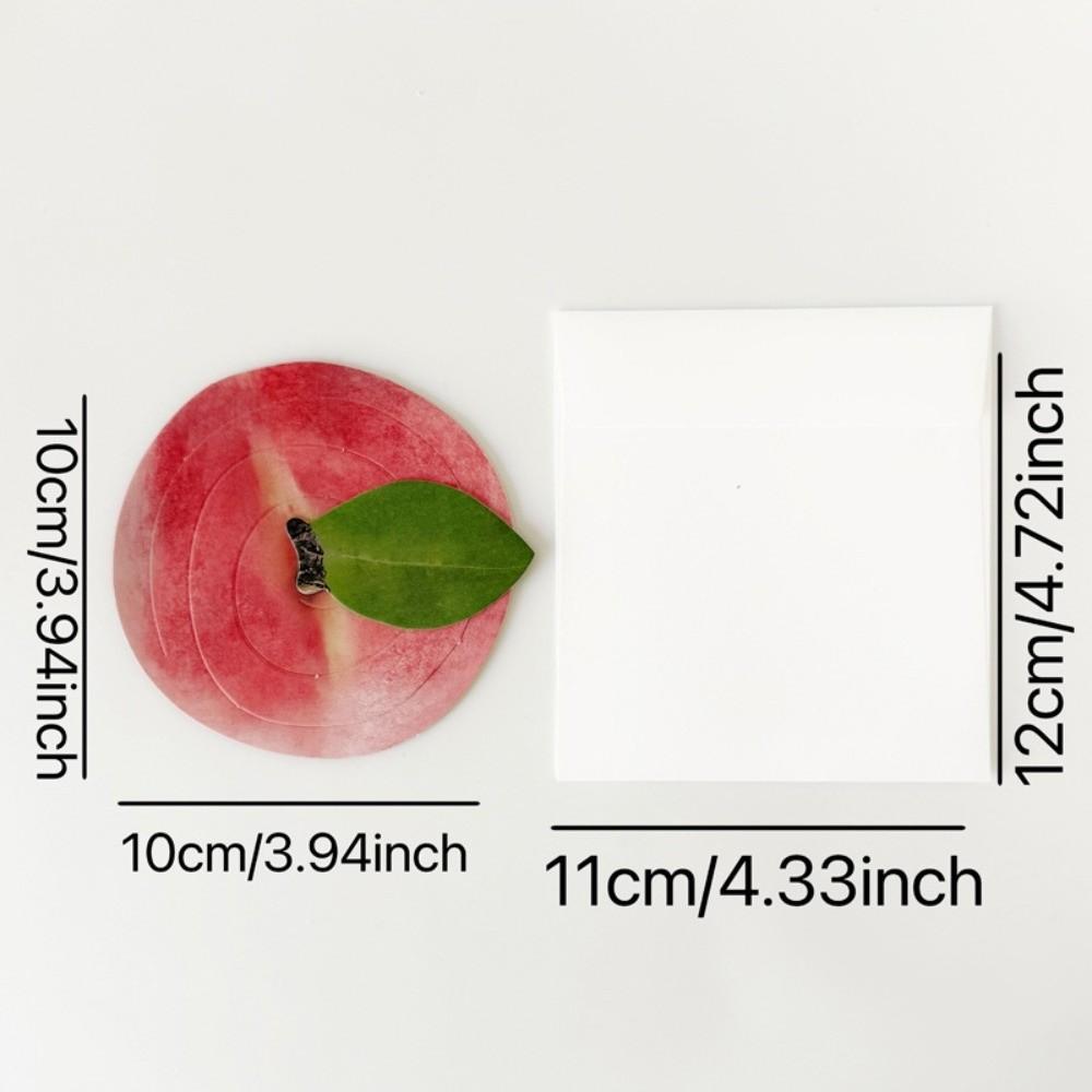 3D Fruit Shaped Greeting Card Foldable Festival Greeting Card Birthday Gift Postcards  Festival