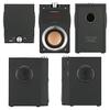 OHM AudioComm Wired Speaker System for PC, TV, Smartphone, Subwoofer, Deep Bass, Earphone Jack Connection, RCA Connection, Integrated 2.1ch Speaker Sy