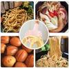 1 buc Lingură din silicon dintr-o singură bucată, Servitor pentru spaghete și paste, Furculiță, Strecurătoare pentru tăiței