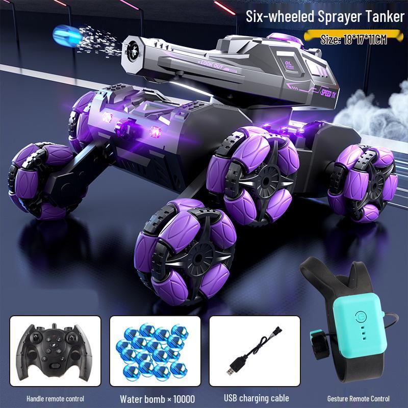 Cross-Border Gesture-Control Remote Water Bomb Tank 360° Rotating Off-Road Toy Car