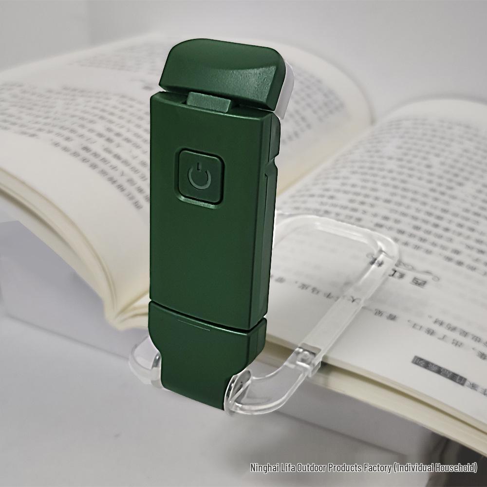 LED Mini USB Rechargeable Foldable Book Light - Portable, Eye-Protection Clip Lamp for Reading