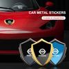 BMUOMP1 3D Car Decoration Stickers Cool Metal Emblem Sticker Decal For Juke Serena Versa Micra 350Z 370Z Armada Kicks Accessories