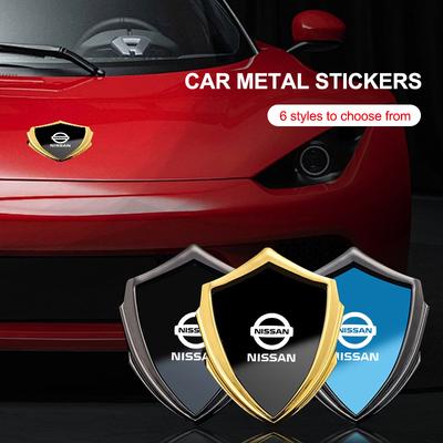 BMUOMP1 3D Car Decoration Stickers Cool Metal Emblem Sticker Decal For Juke Serena Versa Micra 350Z 370Z Armada Kicks Accessories
