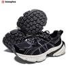 BAASPLOA Damen-Sportschuhe mit dicker Sohle, Laufschuhe aus Mesh, Freizeitschuhe, Wanderschuhe, Studentenschuhe, flache Schuhe, Tennisschuhe, atmungsaktiv