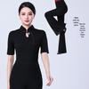 Women's Slim-fit Stand-up Collar Qipao Dance Practice Set