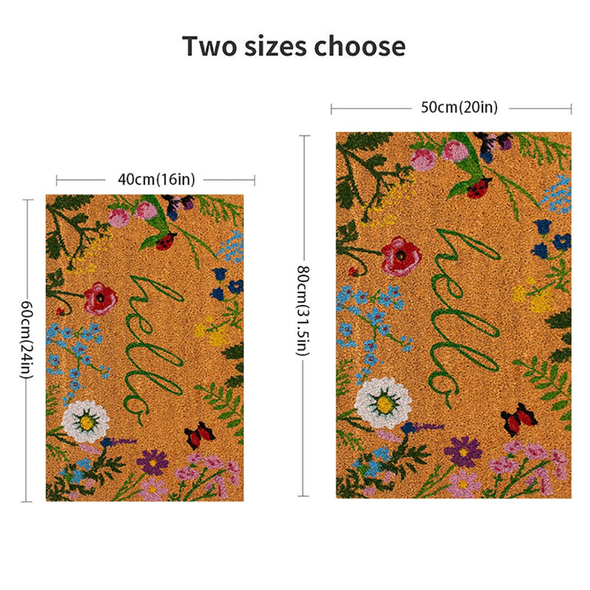 

VIKAMA Stylish Non-Slip Entry Rug - Machine Washable, Durable Welcome Mat for Outdoor/Indoor Use 40X60CM (1.3X2FT