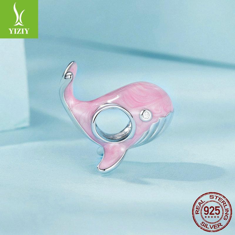 Yin Ziyun Rosa Wal DIY Armband mit Traum Ozean S925 Sterlingsilber Glücksbringern