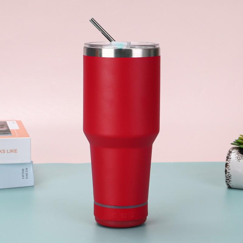 30oz Vacuum Insulated Stainless Steel Travel Mug With Straw Lid Car Office Outdoor Use