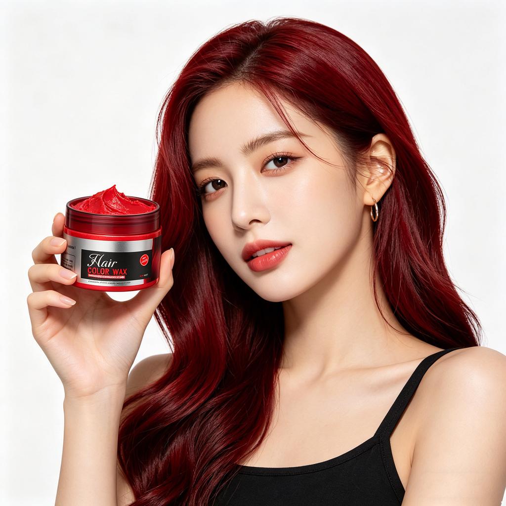 1Pc Washable Temporary Hair Cream – Color Wax for Styling, Disposable Use at Parties, Cosplay Events & Music Festivals