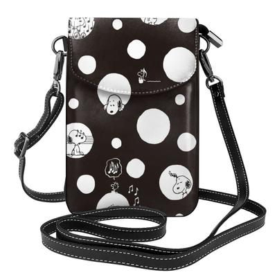 AGGZOM Snoopy Shoulder Smartphone Walking Leather Crossbody Small Item Cell Phone Card Shoulder Bag Bag, Pouch, Bag, Women's (PU) Wallet, Bag,