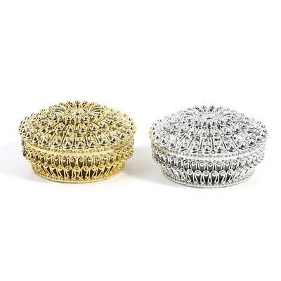 Caixa de doces de bolo de folha de ouro de plástico lembrancinha de casamento presente de chá de bebê
