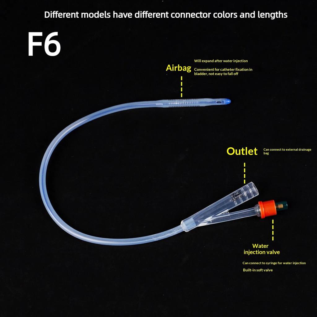 1 Pezzo 2 Vie 3 Vie Cateteri Urinari Monouso Medici in Silicone Catetere di Foley Tubo di Lavaggio Materiali di Consumo per Insegnamento