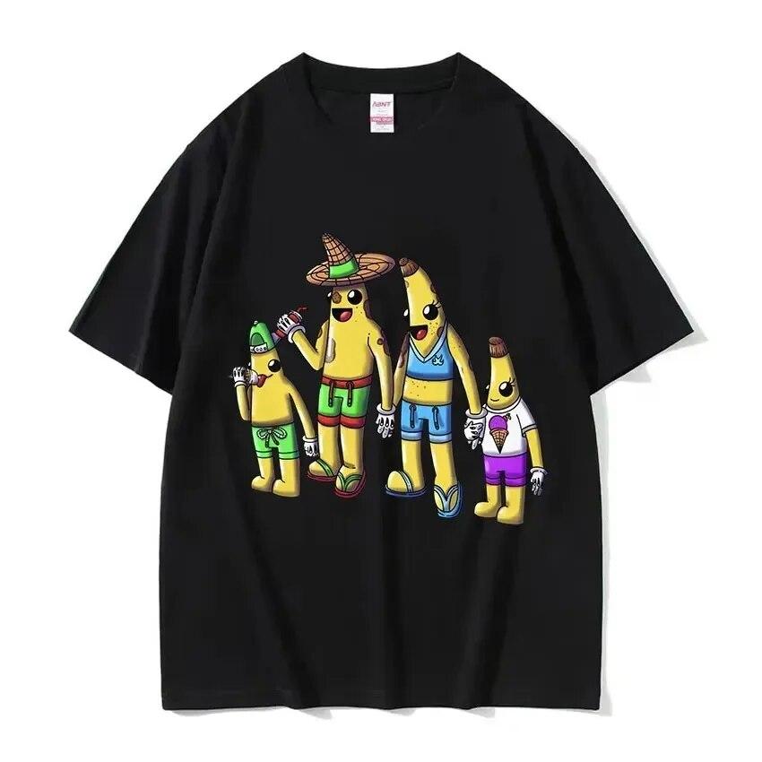 Funny Cute Banana Cat Happy Bananacat Meme Tshirt Unisex Women T-Shirt Cotton Streetwear Short Sleeve T Shirt Tee Clothes