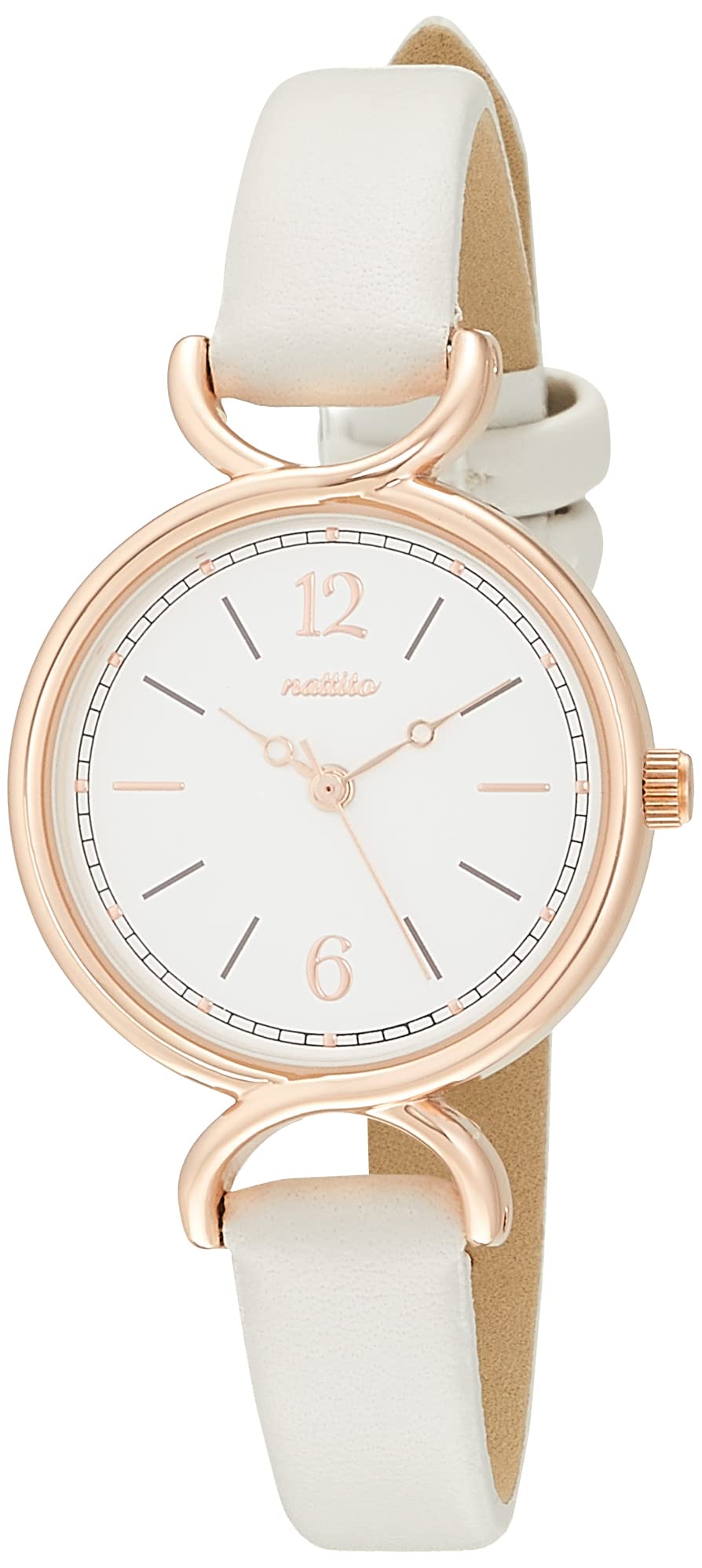 

[Fieldwork] Часы Analog Ist Pink Gold Leather Strap ASS161-1 женские белые