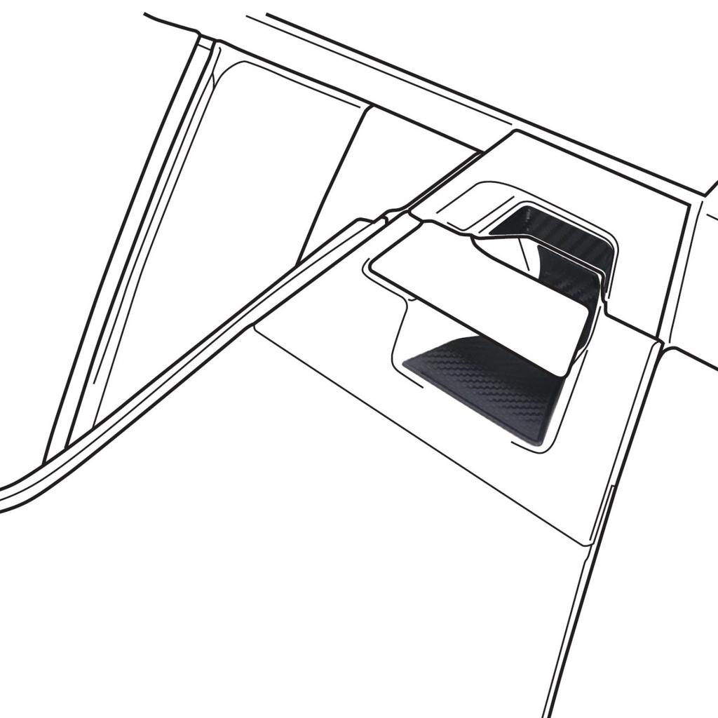 Alpine Door Handle Protector of Protects Against Scratches and Adds a Effect C-HR (Set 4) SSK-DR03CHR, Dress-Up