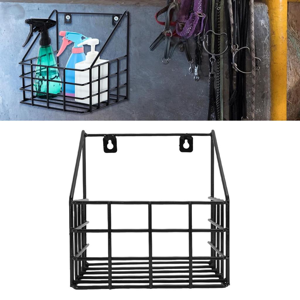 Horse Stable Large Wall Hanging Basket Horse Trailer Wire Basket for Tack Room Organization