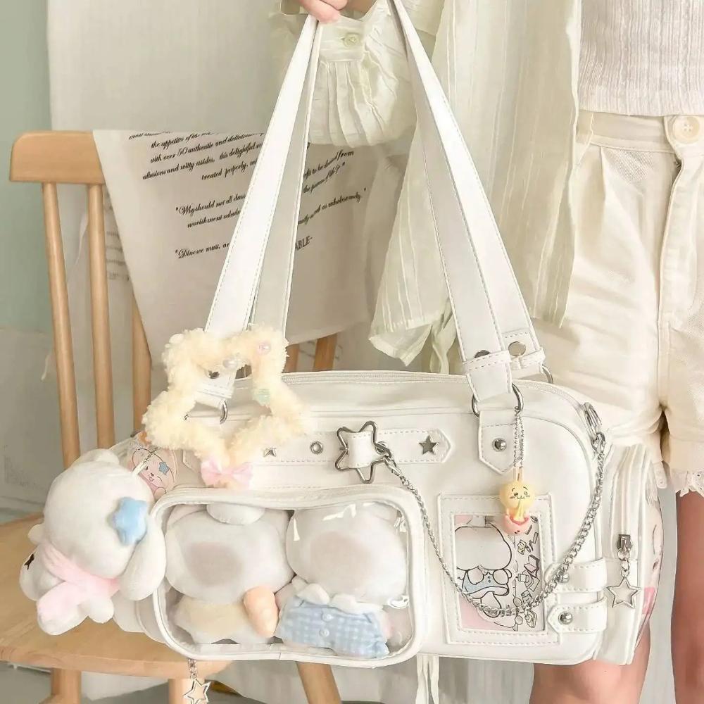 Large Capacity Transparent Ita Bag Crossbody Shoulder Bag For Anime Exhibition DIY Display Cute Girl Style