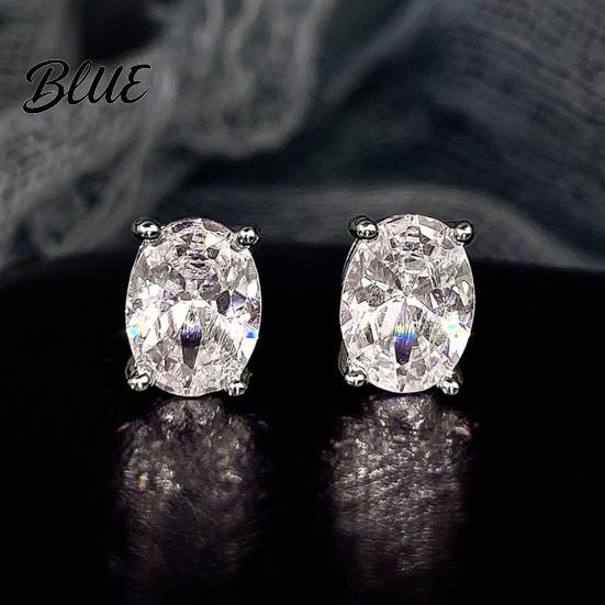 Sparkling Earrings 1 Pair Women Stud Rhinestone Wedding Ear Formal