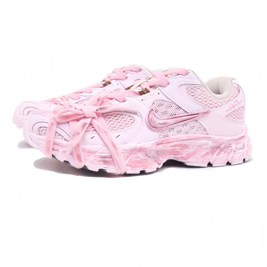 Nike V5 RNR Ammortizzazione Antiscivolo Resistente all'Abrasione Casual Allenamento Corsa su Lunga Distanza Pendolarismo Urbano HQ7901-102(Team1359-)