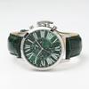 Watch Quartz Brand Casual Business Analog Leather Belt Green with Watch Cross SSGR [Salvatore Marra] Men's
