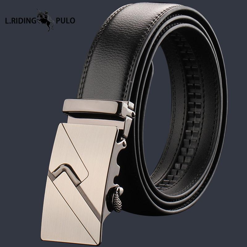 Gürtel Herren High-End Leder Automatikschließe Rindsleder Gürtel Herren Business Herren Hosen Lässig