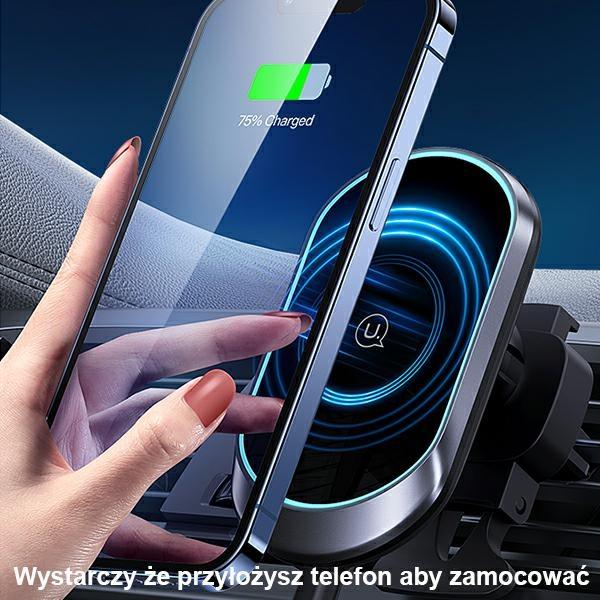 USAMS Magnetic Induction Holderwireless Charging 15W For Vent. Black Cd182Zj01 (Us-Cd182)