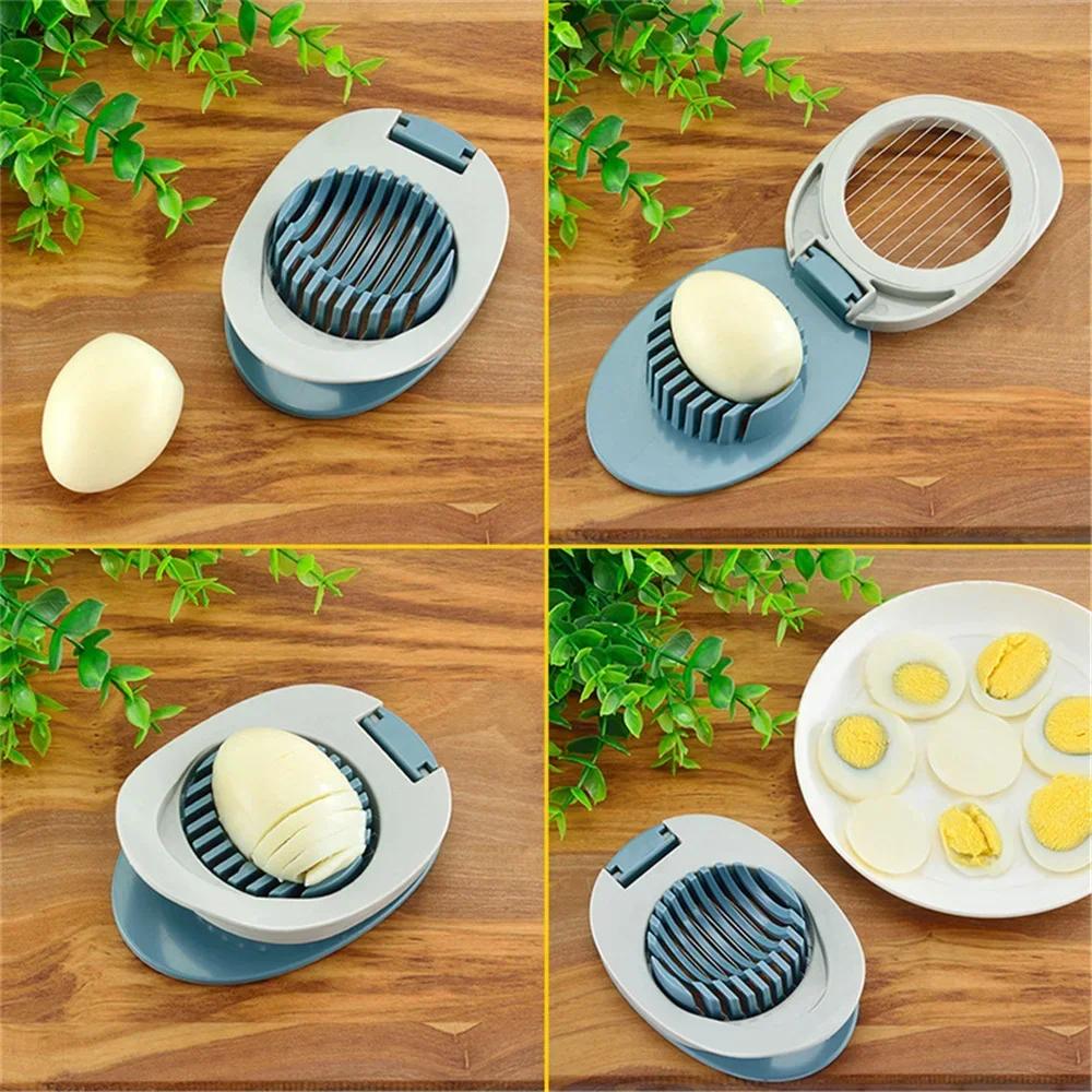 Kitchen Accessories Egg Slicer Chopper Stainless Steel Fruit Salad Cutter Egg Tools Manual Food Processors Kitchen Gadget
