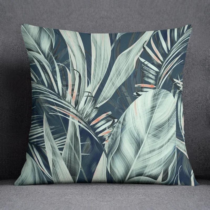 Tropical Flower Series Throw Pillow Decorative Pillow Bedroom Sofa Car Cushion Cover Pillowcase