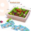 Carrot Children Wooden Memory Match Toy Vegetable Theme Development Cognitive