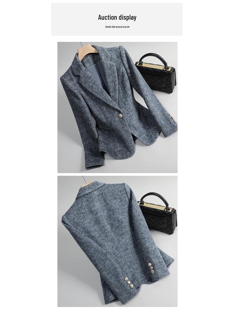 Women's Petite Wool Blazer - Stylish & Versatile Short Suit for Autumn/Winter 2025