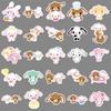Honey Bunny Graffiti Stickers: 50 Cute Cartoon Sanrio Dessert Bunny Guka Stickers for Phone, Journal, and Stationery.