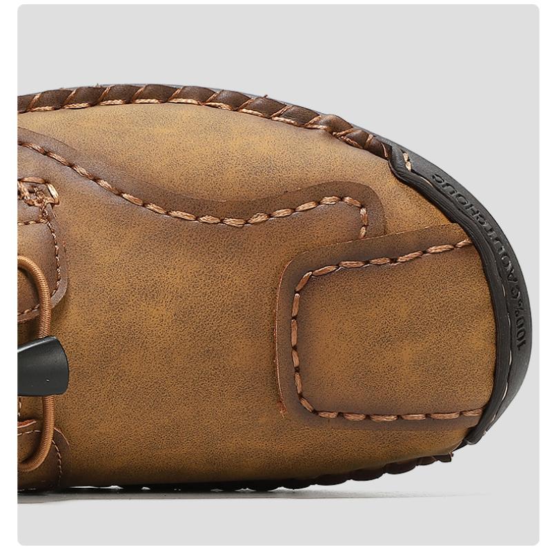 Men's Handmade Casual Leather Shoes Outdoor Low-top Sneakers